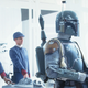 Boba Fett escorts his bounty in Empire Strikes Back.